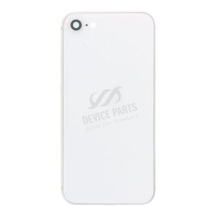 Middle Frame + Battery Door + Back Camera Lens and Bezel + Side Buttons + SIM Card Tray with Speaker Anti-Dust Mesh+Mic Anti-Dust Mesh+Side Rails+Eject Pin for iPhone SE 2022 European Version Starlight OEM