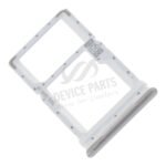 SIM Card Tray for Motorola Moto G52 Dual Card Version Silver Ori - Image 3