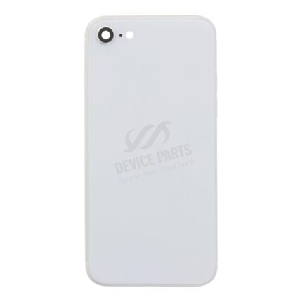 Middle Frame + Battery Door + Back Camera Lens and Bezel + Side Buttons + SIM Card Tray with Speaker Anti-Dust Mesh+Mic Anti-Dust Mesh+Side Rails+Eject Pin for iPhone SE 2022 European Version Starlight HQ