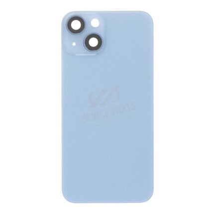 Battery Door + Back Camera Lens and Bezel for iPhone 14 Blue OEM