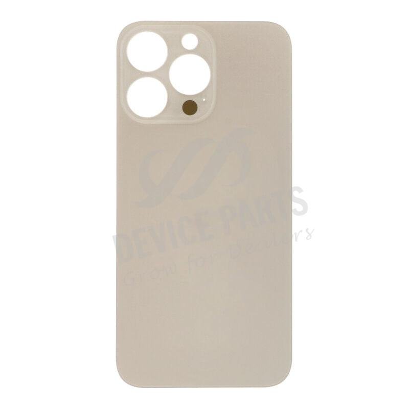 as121332_2303317751_1.jpg Battery Door with Adhesive for iPhone 13 Pro 6.1" Large Hole Gold without Logo OEM - Image 1