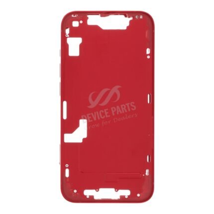 Middle Frame with Side Buttons + SIM Card Tray for iPhone 14 A2882/A2881/A2884/A2883 European Version Red OEM