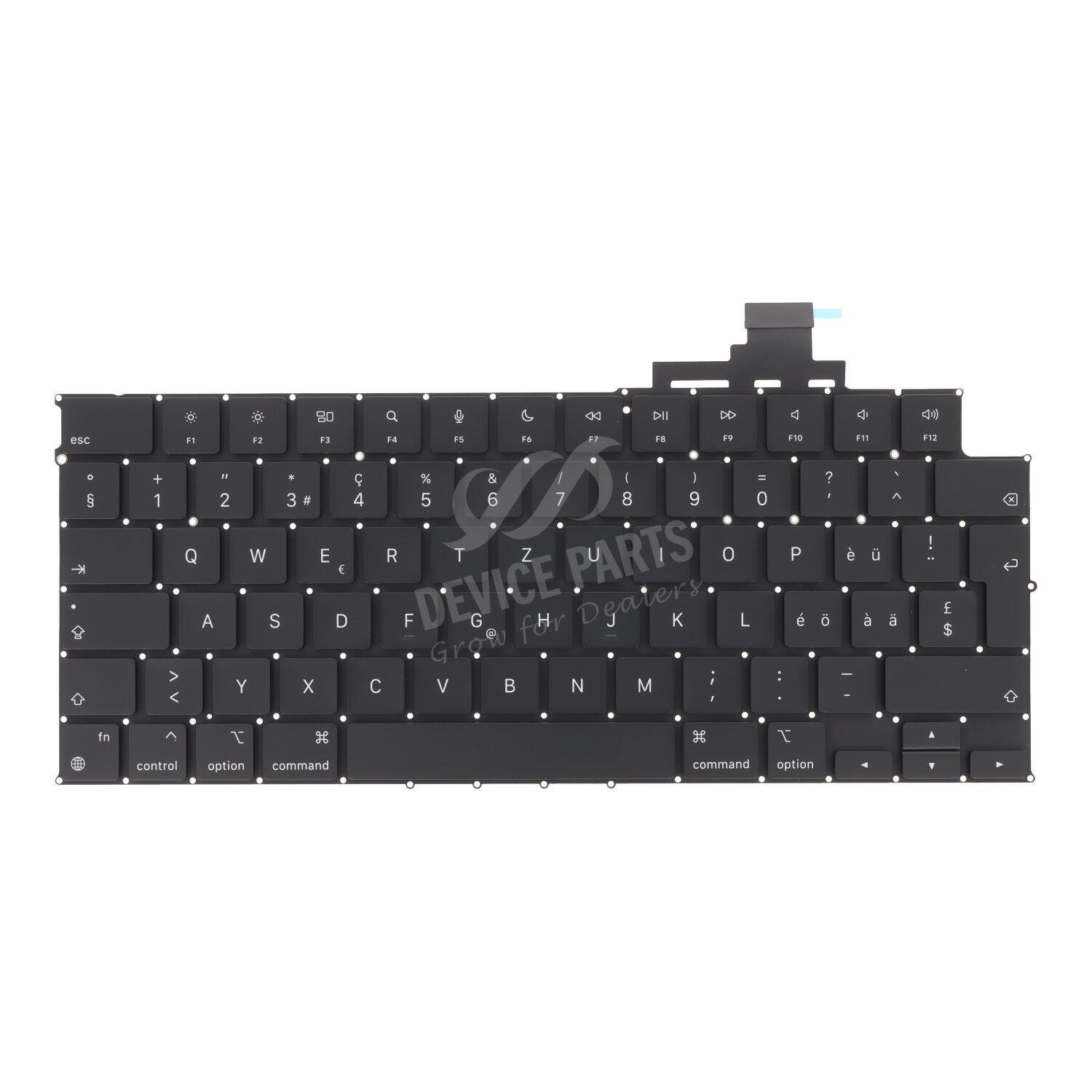 as123555_2409264326_1.jpg Keyboard for Macbook Air 13.3" M2 A2681/Macbook Air 15.3" M2 A2941/Macbook Air M3 13" A3113/Macbook Air M3 15" A3114 Swiss Version Ori - Image 1