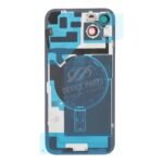 Battery Door + Back Camera Lens and Bezel with Bracket + Wireless Charger Chip + Magnetism Ring + Flash Light for iPhone 14 Plus Black OEM - Image 2