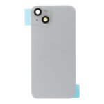 Battery Door + Back Camera Lens and Bezel with Bracket + Wireless Charger Chip + Magnetism Ring + Flash Light for iPhone 14 Plus White OEM