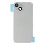 Battery Door + Back Camera Lens and Bezel with Magnetism Ring+Metal Plate+Wireless Charger Chip+Flash Light for iPhone 14 White OEM