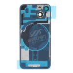 Battery Door + Back Camera Lens and Bezel with Magnetism Ring+Metal Plate+Wireless Charger Chip+Flash Light for iPhone 14 White OEM - Image 2