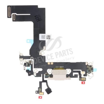 Charging Port Flex Cable for iPhone 13 Mini 5.4" White without Logo OEM