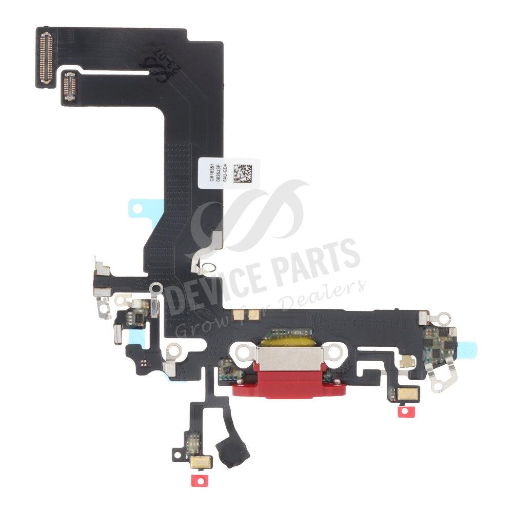 as127887_2307076032_1.jpg Charging Port Flex Cable for iPhone 13 Mini 5.4" Red without Logo OEM - Image 1