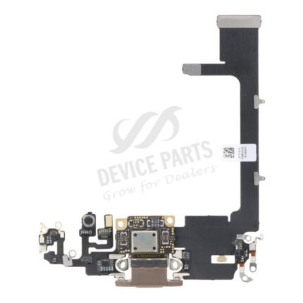 Charging Port Flex Cable with Board for iPhone 11 Pro Gold without Logo OEM