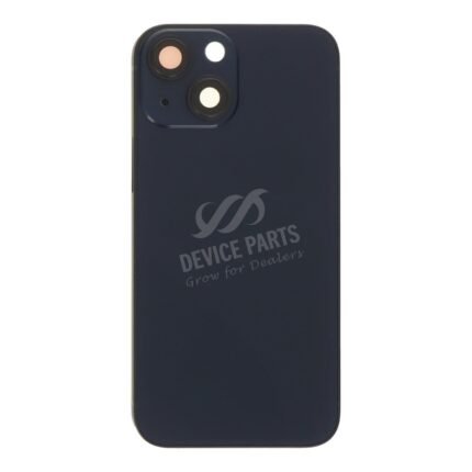 Middle Frame + Battery Door + Back Camera Lens and Bezel + Side Buttons + SIM Card Tray with Magnetism Ring+Speaker Anti-Dust Mesh+Mic Anti-Dust Mesh+Eject Pin for iPhone 13 Mini 5.4" European Version Black HQ