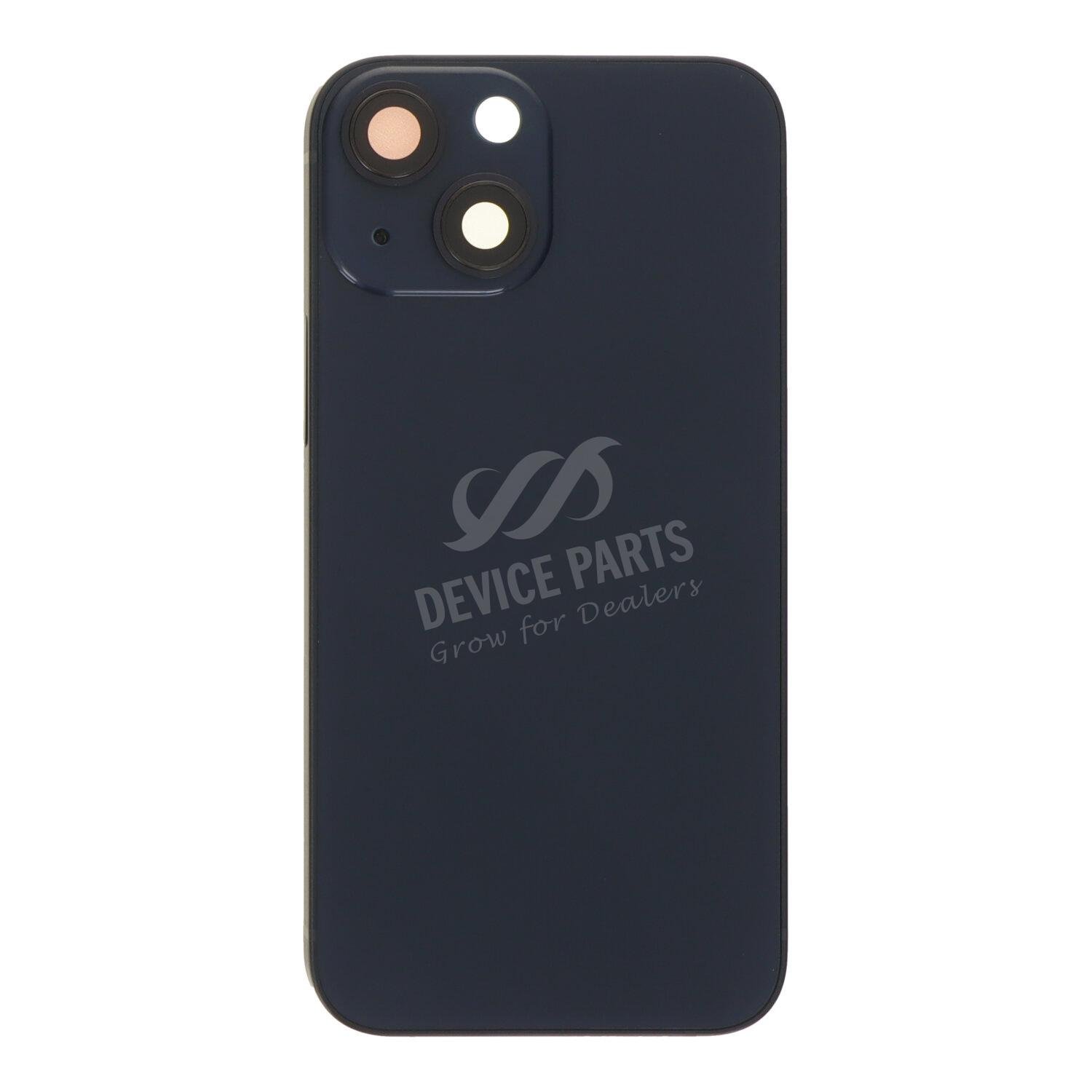 as128144_2505077230_1.jpg Middle Frame + Battery Door + Back Camera Lens and Bezel + Side Buttons + SIM Card Tray with Magnetism Ring+Speaker Anti-Dust Mesh+Mic Anti-Dust Mesh+Eject Pin for iPhone 13 Mini 5.4" European Version Black HQ - Image 1