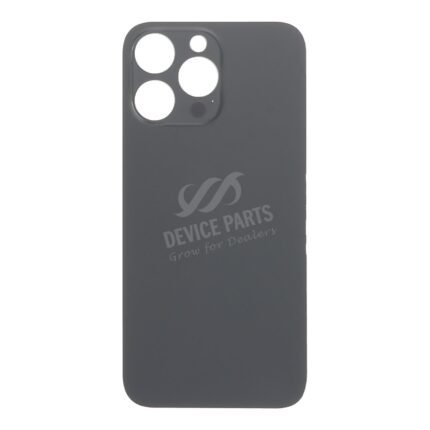 Battery Door with Adhesive for iPhone 14 Pro Max Large Hole Black without Logo OEM