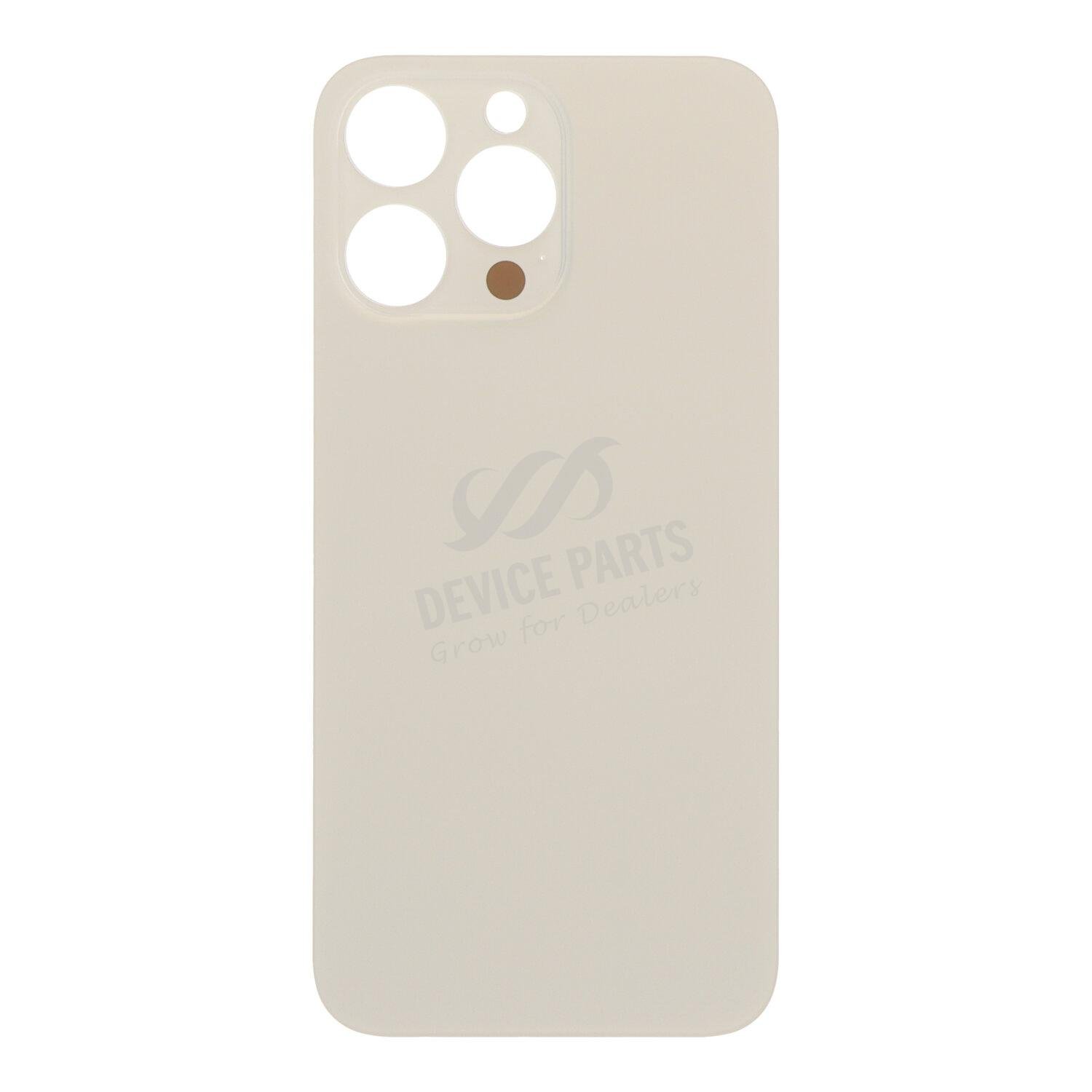 as128809_2406077219_1.jpg Battery Door with Adhesive for iPhone 14 Pro Max Large Hole Gold without Logo OEM - Image 1