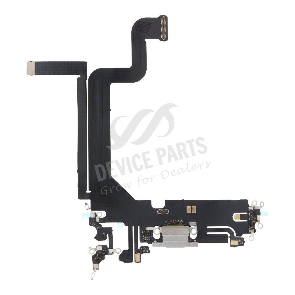 as128812_2307297707_1.jpg Charging Port Flex Cable for iPhone 14 Pro Max White HQ - Image 1
