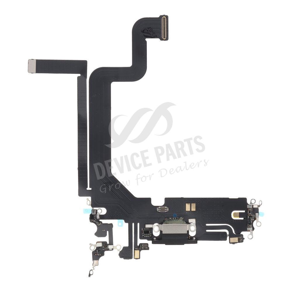 as128813_2307295036_1.jpg Charging Port Flex Cable for iPhone 14 Pro Max Black HQ - Image 1