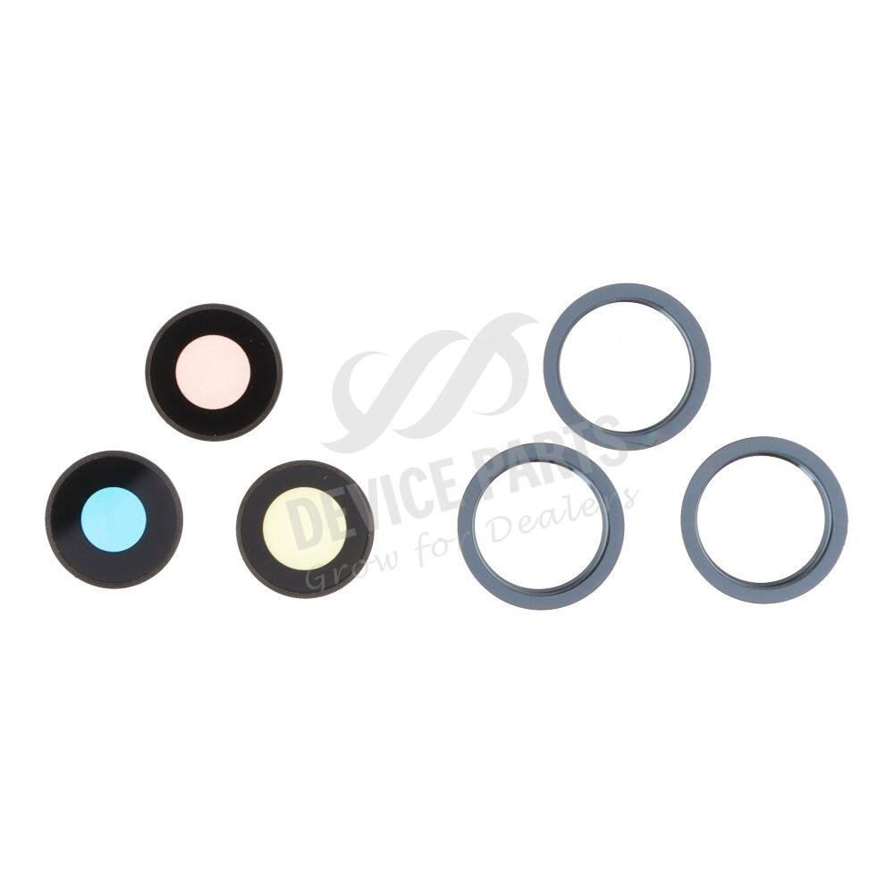as130260_2309127872_1.jpg Back Camera Lens and Bezel for iPhone 12 Pro Max Blue HQ 3pcs in one set - Image 1