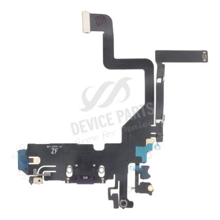 Charging Port Flex Cable for iPhone 14 Pro Purple without Logo HQ