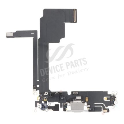 Charging Port Flex Cable for iPhone 15 Pro Max White Titanium Ori