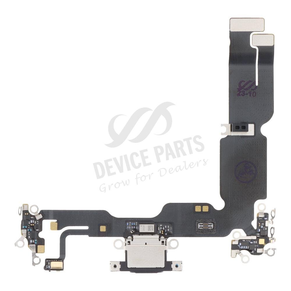 as131521_2310277423_1.jpg Charging Port Flex Cable for iPhone 15 Plus Black Ori R - Image 1