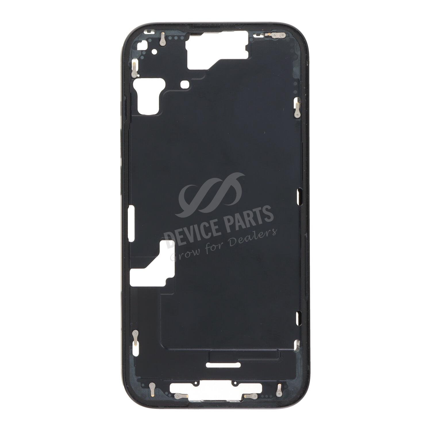 as132758_2408155552_1.jpg Middle Frame with Side Buttons + SIM Card Tray for iPhone 15 A3089 European Version Black Ori R - Image 1