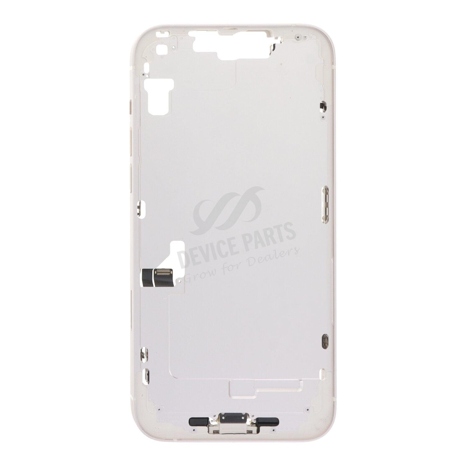 as132793_2402214563_1.jpg Middle Frame Assembly for iPhone 14 Plus A2886/A2885/A2888/A2887 European Version Silver OEM - Image 1