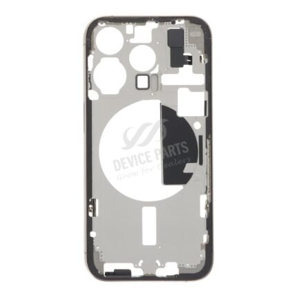 Middle Frame with Side Buttons + SIM Card Tray for iPhone 15 Pro A3102 European Version Natural Titanium Ori R