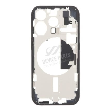 Middle Frame with Side Buttons + SIM Card Tray for iPhone 15 Pro A3102 European Version Blue Titanium Ori R