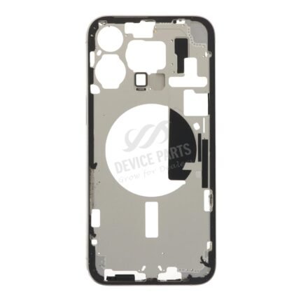 Middle Frame with Side Buttons + SIM Card Tray for iPhone 15 Pro Max A3106 European Version White Titanium Ori R