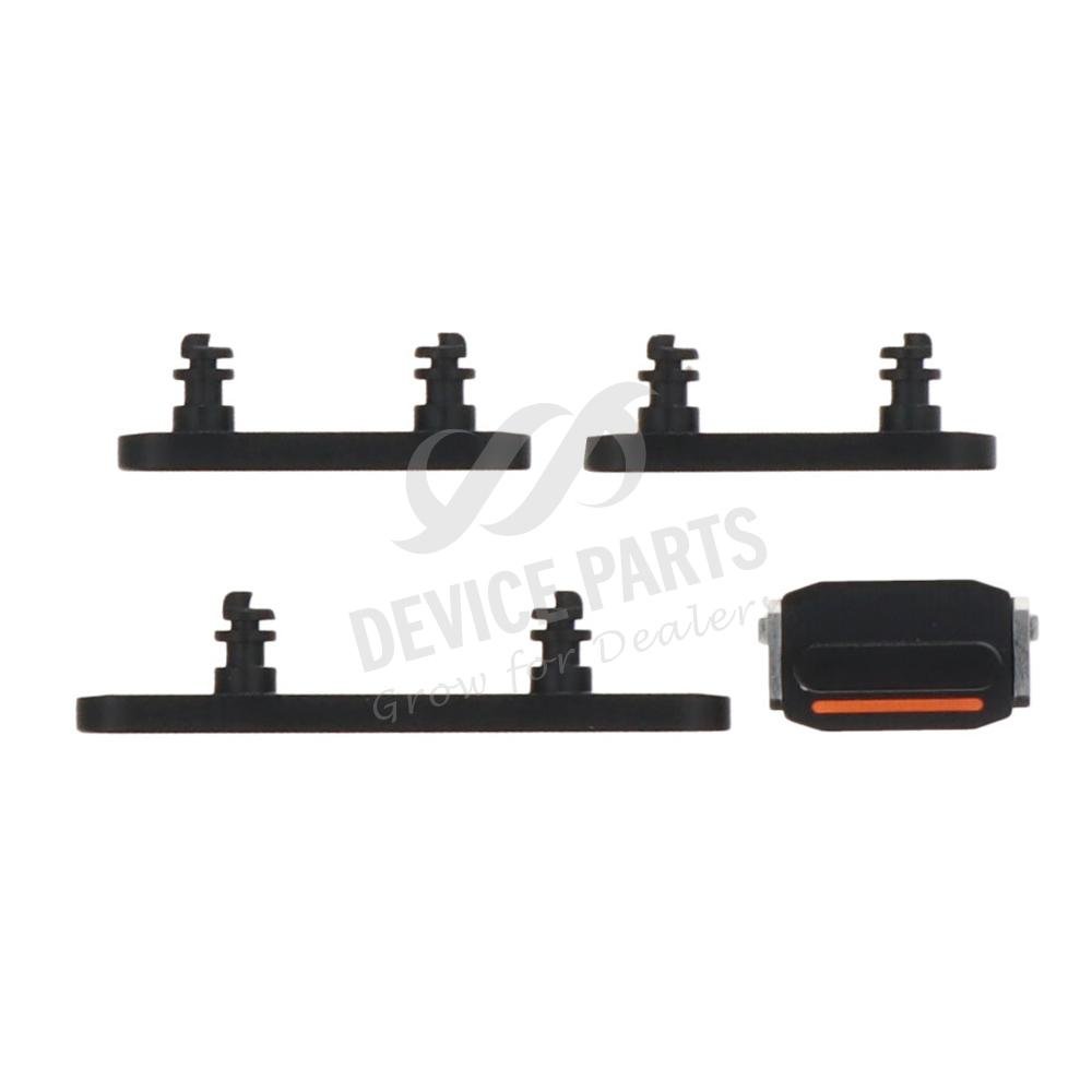 as132898_2312017230_1.jpg Power Volume Mute Buttons Keys Side Buttons for iPhone 15/15 Plus Black Ori 4pcs in one set - Image 1