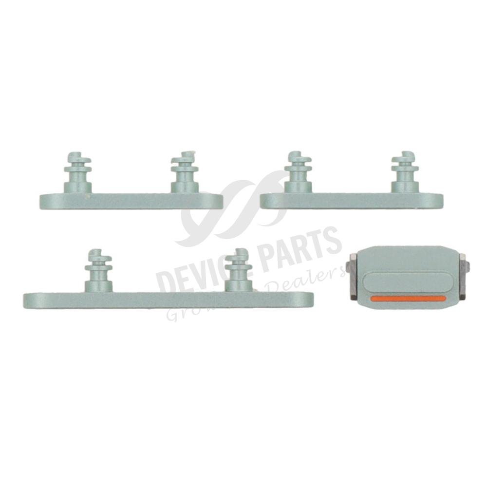 as132903_2312011797_1.jpg Power Volume Mute Buttons Keys Side Buttons for iPhone 15/15 Plus Green Ori 4pcs in one set - Image 1