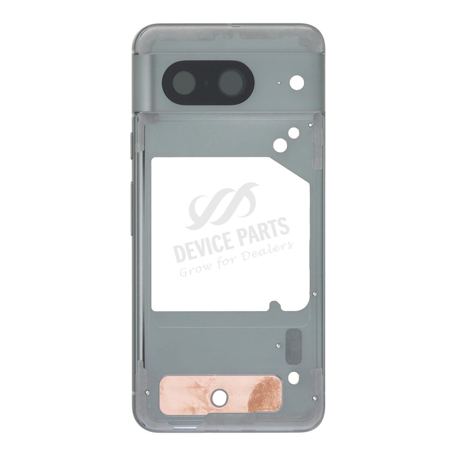 as132967_2402236984_1.jpg Middle Frame with Camera Lens and Bezel for Google Pixel 8 Hazel Ori - Image 1
