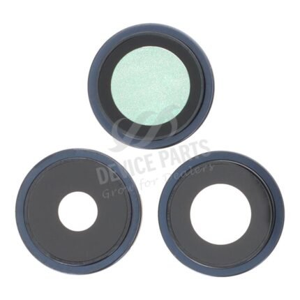 Back Camera Lens and Bezel for iPhone 15 Pro Blue Titanium Ori 3pcs in one set