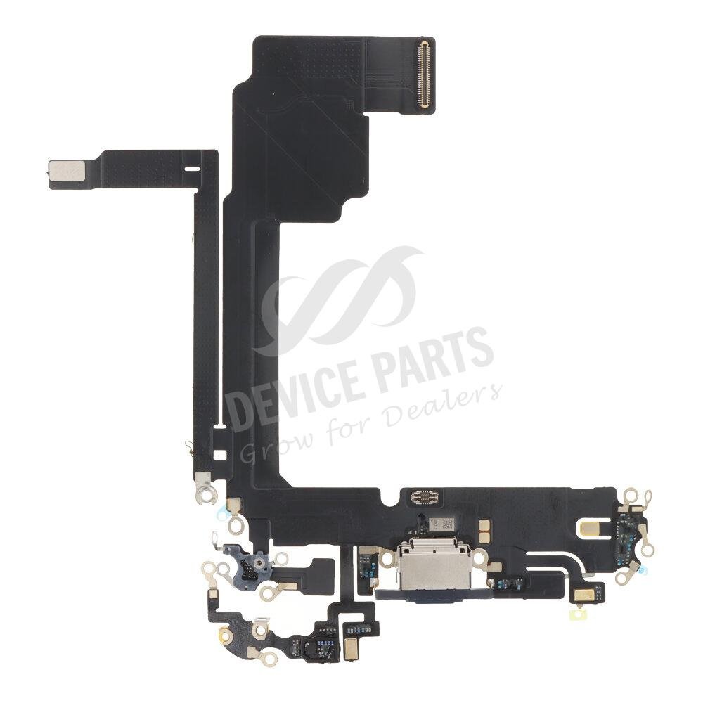 as134602_2409138642_1.jpg Charging Port Flex Cable for iPhone 15 Pro Max Blue Titanium OEM - Image 1