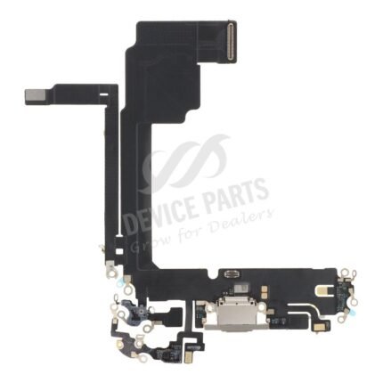 Charging Port Flex Cable for iPhone 15 Pro Max Natural Titanium OEM