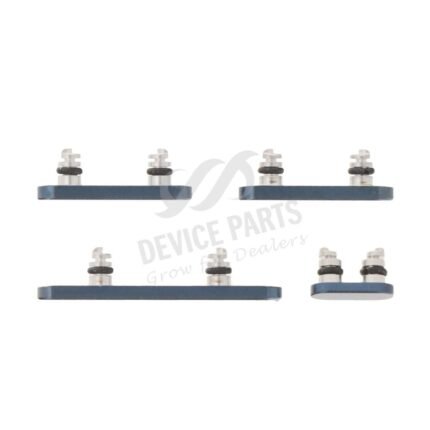 Power Volume Mute Buttons Keys Side Buttons for iPhone 15 Pro/15 Pro Max Blue Titanium Ori 4pcs in one set
