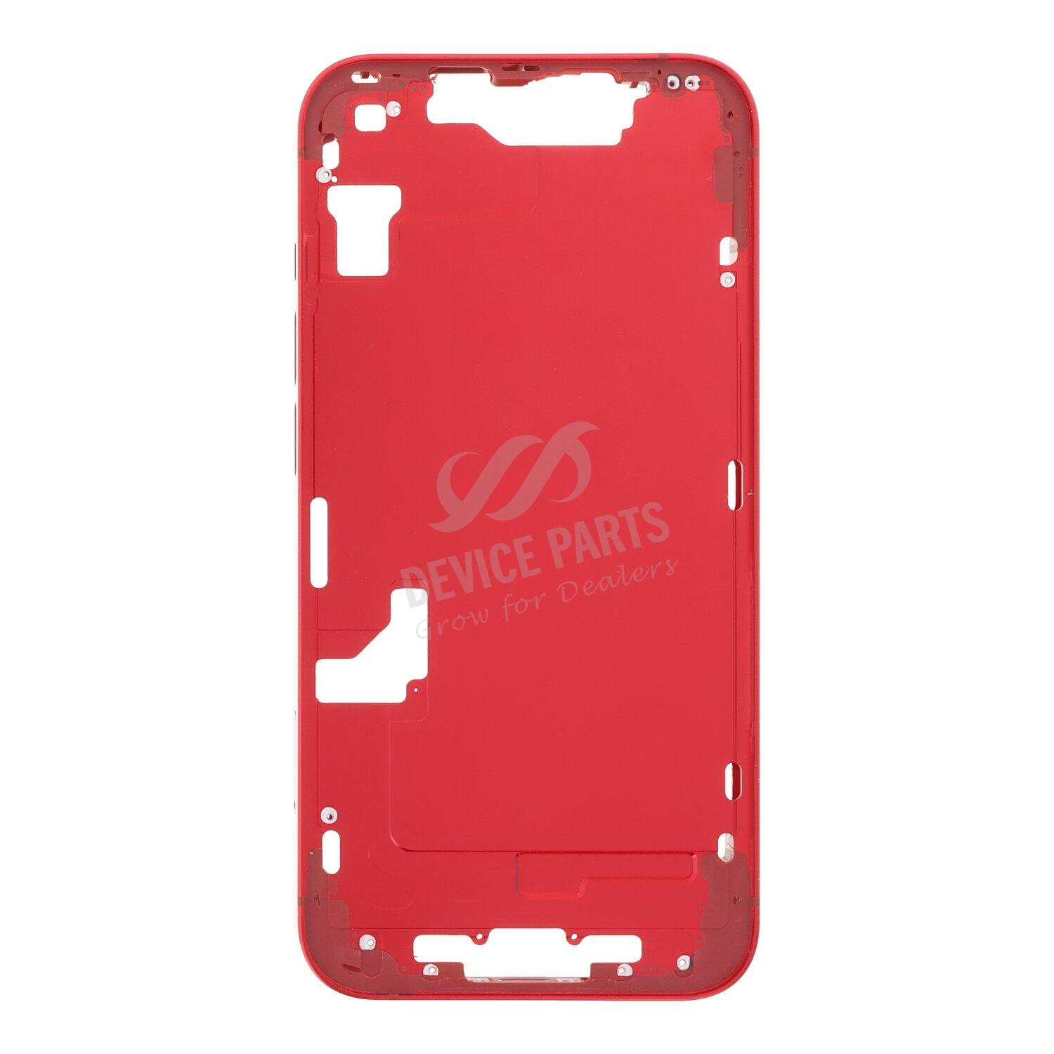 as135375_2408086540_1.jpg Middle Frame with Side Buttons + SIM Card Tray for iPhone 14 A2882/A2881/A2884/A2883 European Version Red HQ - Image 1