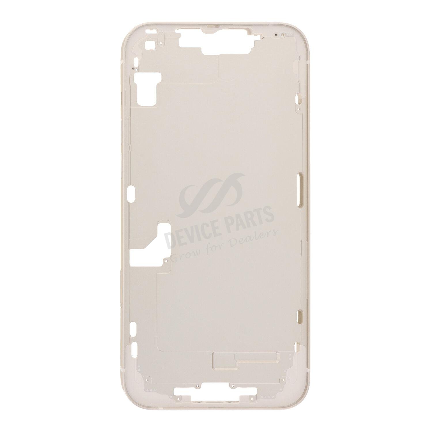 as135379_2505271167_1.jpg Middle Frame with Side Buttons + SIM Card Tray for iPhone 14 Plus A2886/A2885/A2888/A2887 European Version Starlight HQ - Image 1