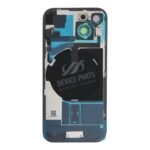 Battery Door + Back Camera Lens and Bezel with Magnetism Ring+Metal Plate+Wireless Charger Chip+Flash Light for iPhone 15 Green OEM - Image 2