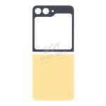 Top and Bottom Battery Door with Adhesive for Samsung Galaxy Z Flip5 F731 Yellow Ori 2pcs in one set