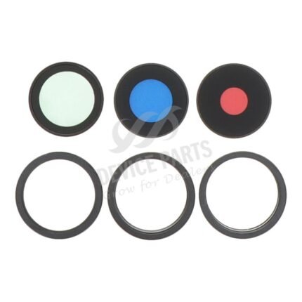 Back Camera Lens and Bezel for iPhone 15 Pro Black Titanium HQ 3pcs in one set