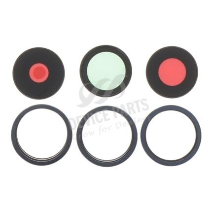 Back Camera Lens and Bezel for iPhone 15 Pro Blue Titanium HQ 3pcs in one set