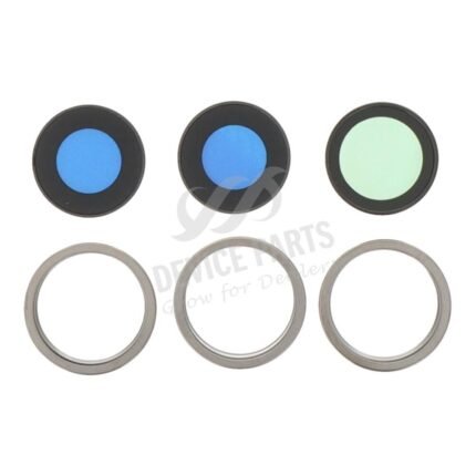 Back Camera Lens and Bezel for iPhone 15 Pro Max Natural Titanium HQ 3pcs in one set