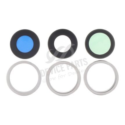 Back Camera Lens and Bezel for iPhone 15 Pro Max White Titanium HQ 3pcs in one set