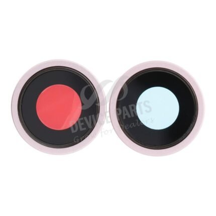 Back Camera Lens and Bezel for iPhone 15/15 Plus Pink HQ 2pcs in one set