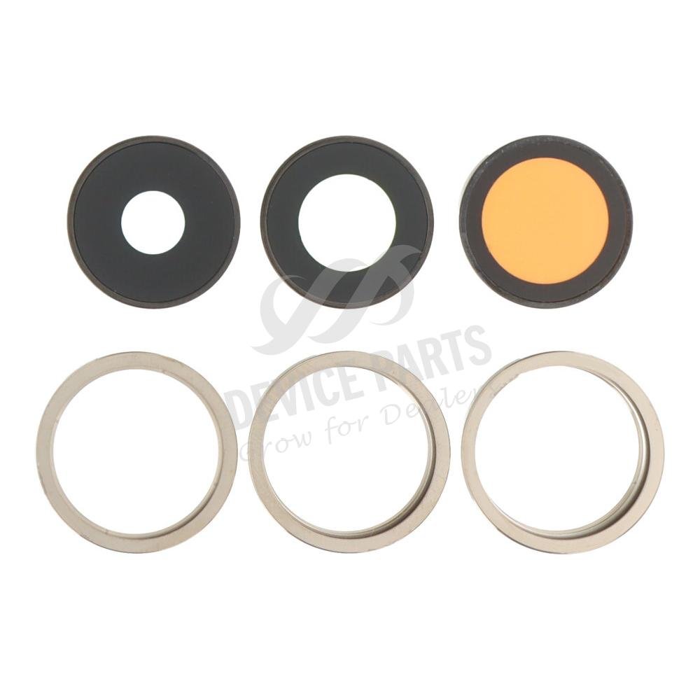 as136368_2404184749_1.jpg Back Camera Lens and Bezel for iPhone 14 Pro/14 Pro Max Gold HQ 3pcs in one set - Image 1