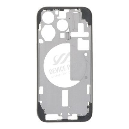Middle Frame with Side Buttons + SIM Card Tray for iPhone 15 Pro A3102 European Version Black Titanium HQ