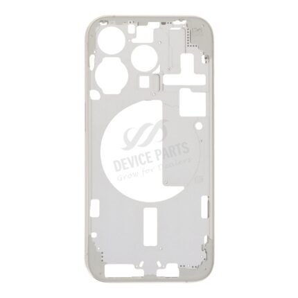 Middle Frame with Side Buttons + SIM Card Tray for iPhone 15 Pro A3102 European Version White Titanium HQ