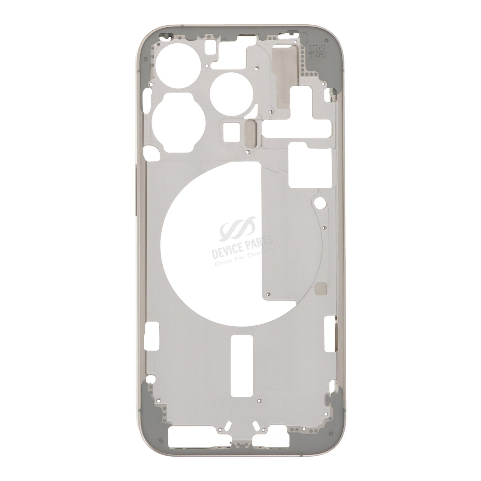 as142475_2409112574_1.jpg Middle Frame with Side Buttons + SIM Card Tray for iPhone 15 Pro A3102 European Version Natural Titanium HQ - Image 1
