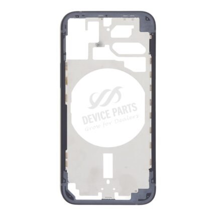 Middle Frame with Side Buttons + SIM Card Tray for iPhone 12 Mini European Version Black HQ